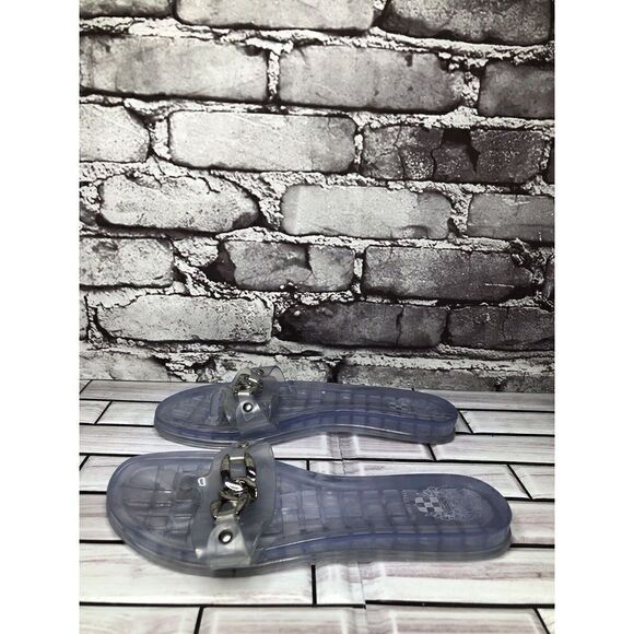 Vince Camuto Clear Rubber Chain Casual Thong Sandals Women Sz 6M US/36EU - Picture 9 of 16
